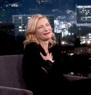 🏳‍🌈 ef0a8ff0 Cate Blanchett attrice, celebrità, Cate Blanchett, donna, bionda, persona telegram sticker