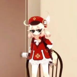 🌟 4e894cd5 Klee Genshin Impact Кли, Genshin Impact, видеоигра, аниме, персонаж, солнцезащитные очки telegram sticker