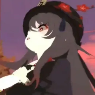 🌟 b4c82837 Hu Tao Genshin Impact Аниме, Ху Тао, Genshin Impact, Видеоигра, Персонаж telegram sticker