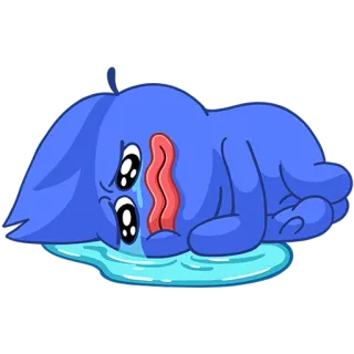 😭 5a851c13 sedih, menangis, air mata, biru, kartun, karakter, kesepian telegram sticker