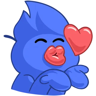 😘 dbcc6960 Kartun, Cium, Hati, Cinta, Cium jauh, Lucu, Penyayang telegram sticker
