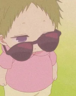 🛀 7d11e418 Anime, Em bé, Kính râm, Dễ thương, Ngầu whatsapp sticker