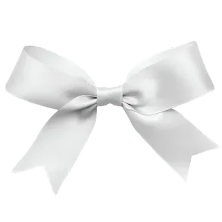 🎲 fc65fe48 ruban, nœud, blanc, décoration telegram sticker