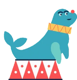 🦭 2dcc00ec แมวน้ำ, ละครสัตว์, สัตว์, ภาพประกอบ, การ์ตูน, สัตว์เลี้ยงลูกด้วยนม, น่ารัก telegram sticker