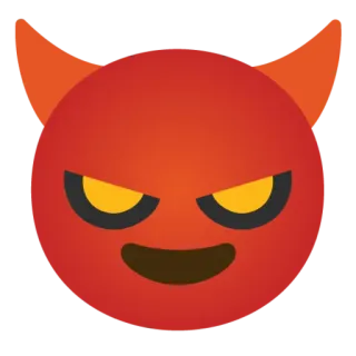 😈 0e9bee5b 絵文字, 悪魔, 邪悪, 怒り, 漫画 telegram sticker