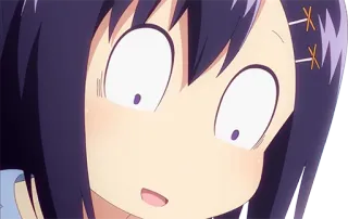 😱 a4279375 anime, manga, cartoon, verrast, geschrokken, gezicht, uitdrukking whatsapp sticker