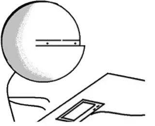 Guy Behind The Desk telegram stickers