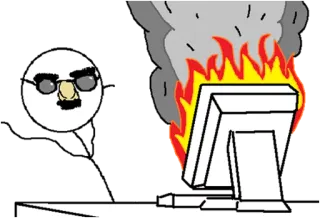 Guy Behind The Desk telegram stickers