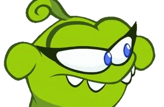 ✅ 02585aa5 Om Nom Cut the Rope Om Nom, Cut the Rope, monstre vert, dessin animé, jeu, animé whatsapp sticker