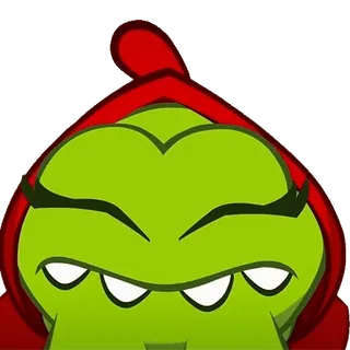 ❌ 535c0345 dessin animé, personnage, autocollant, vert, rouge whatsapp sticker