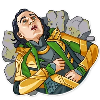 😵 73da1358 Loki Loki, Marvel, Supervilão, Asgardiano, Deus da Trapaça, Quadrinhos telegram sticker