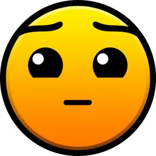 😕 f1bbf0f8 表情符号, 黄色, 悲伤, 面无表情 whatsapp sticker