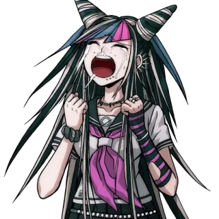 😰 5472ee7e Ibuki Mioda Danganronpa Anime, Weinen, Charakter, Danganronpa, Ibuki Mioda telegram sticker