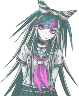 😔 9db1406b Ibuki Mioda Danganronpa Anime, Ibuki Mioda, Danganronpa, Charakter, Mädchen telegram sticker