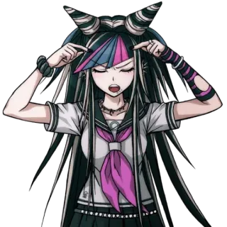 🤔 d9cc16b4 Ibuki Mioda Danganronpa ibuki mioda, danganronpa, anime, mädchen, charakter telegram sticker