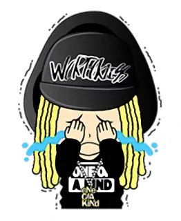 😢 adb2eb2d One Of A Kind плач, грустный, слезы, мультфильм, уникальный whatsapp sticker