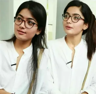 ☺ 64157900 wanita, aktris, potret, kacamata, kasual, India telegram sticker