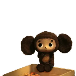 Cheburashka and Crocodile Gena telegram stickers