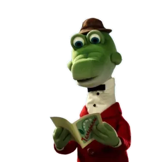 ✉️ b40a0776 Textilien kukiełka, czytanie, książka, postać telegram sticker