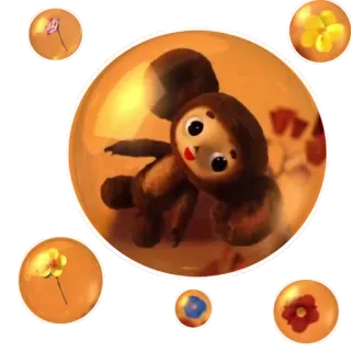 🔮 bf75879d Cheburashka kreskówka, zwierzę, słodkie, rosyjska kreskówka, Czeburaszka telegram sticker