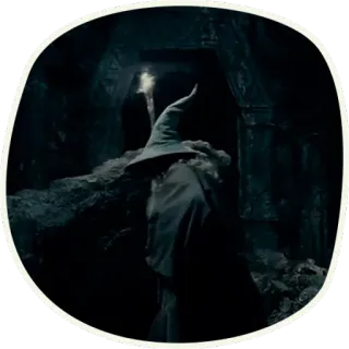 😓 1fc40546 Gandalf The Lord of the Rings mago, magia, fantasy, Tolkien whatsapp sticker