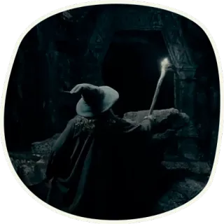 😳 2b11eaa8 Gandalf Lord of the Rings mago, magia, fantasy, Terra di Mezzo, Tolkien whatsapp sticker