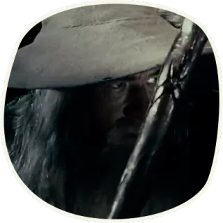 😠 515bed35 Gandalf The Lord of the Rings mago, fantasy, magia, bastone, Ian McKellen whatsapp sticker