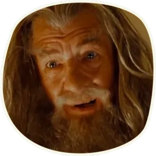 😃 6d4c3db3 Gandalf Lord of the Rings mago, fantasy, film, terra di mezzo whatsapp sticker