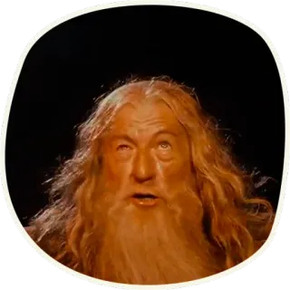 😟 bcf8750a Gandalf Lord of the Rings mago, film, fantasy, signore degli anelli whatsapp sticker