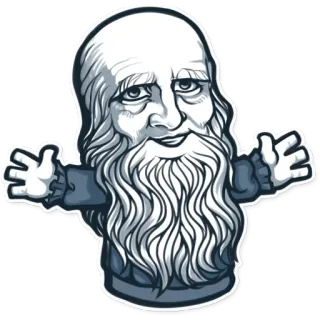 Geniuses of the past telegram stickers