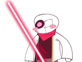 ❤️ 79c88624 cartoon, weapon, sword, laser, pink, character, white telegram sticker