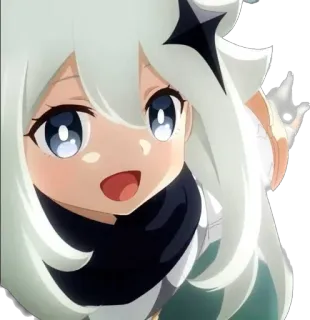 😀 0495e1a3 Paimon Genshin Impact アニメ, 原神, パイモン, キャラクター, かわいい telegram sticker