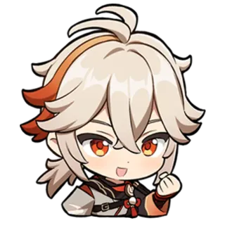 ✊ 1f60cff2 Kaedehara Kazuha Genshin Impact 원신, 카즈하, 애니메이션, 비디오 게임, 캐릭터 telegram sticker