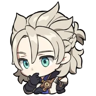 🤔 9799b14f Albedo Genshin Impact 알베도, 원신, 애니메이션, 캐릭터, 비디오 게임, 스티커 telegram sticker