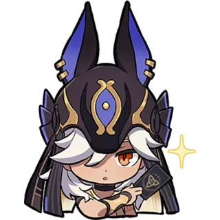 ♠️ bf3921d6 Cyno Genshin Impact 사이노, 원신, 캐릭터, 비디오 게임, 애니메이션, 스티커 telegram sticker