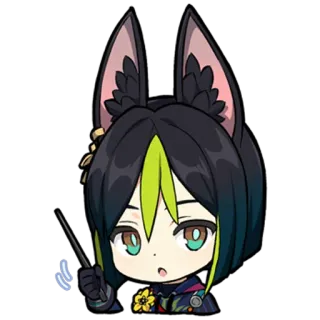 🤓 c7713418 Tighnari Genshin Impact 비디오 게임, 캐릭터, 타이나리, 애니메이션, 귀여운, 이모지 telegram sticker