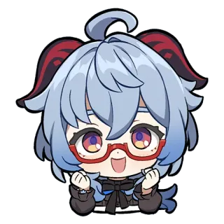 😍 e3144c9a Ganyu Genshin Impact 애니메이션, 비디오 게임, 캐릭터, 귀여운, 원신 telegram sticker