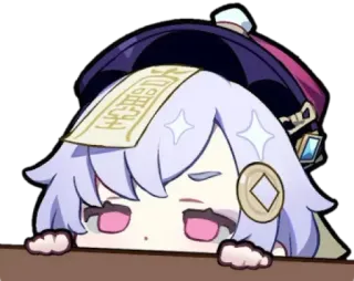 👀 7c0eddc0 Qiqi Genshin Impact Anime, Video game, Genshin Impact, Qiqi, Bonito, Zumbi, Adesivo telegram sticker