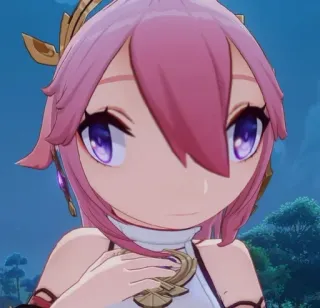 😳 f1fd228c Yae Miko Genshin Impact yae miko, genshin impact, anime, videogame, personagem, fofo telegram sticker