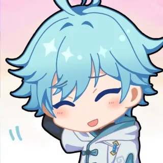 😀 066d4198 Chongyun Genshin Impact Chibi, Anime, Mono, Juego, Genshin Impact, Chongyun telegram sticker