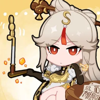 😄 fcab20a2 Ningguang Genshin Impact Anime, Chibi, Genshin Impact, Ningguang, Videojuego telegram sticker