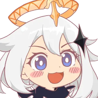 😃 ffbc2608 Paimon Genshin Impact Anime, Paimon, Genshin Impact, Lindo, Kawaii, Videojuego telegram sticker
