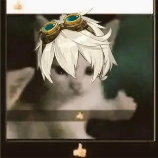 👍 9a147417 gatto, meme, occhiali, anime telegram sticker