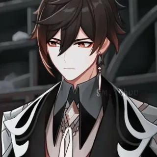 😕 b1944e81 Zhongli Genshin Impact Anime, Videogioco, Genshin Impact, Zhongli telegram sticker