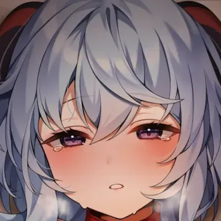 😳 efed3a07 Ganyu Genshin Impact Anime, Waifu, Kawaii, Carino, Ganyu, Genshin Impact telegram sticker