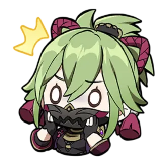 😱 032f1c3c Kuki Shinobu Genshin Impact Anime, Chibi, Carino, Genshin Impact, Kuki Shinobu telegram sticker