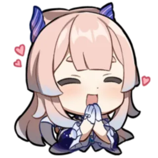 🥰 2154236f Sangonomiya Kokomi Genshin Impact Anime, Chibi, Videogiochi, Genshin Impact, Kokomi telegram sticker