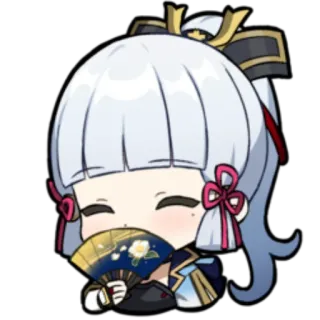 ☺️ 28974f05 Ayaka Genshin Impact Ayaka, Genshin Impact, Anime, Personaggio, Videogioco, Chibi, Fan, Carino telegram sticker