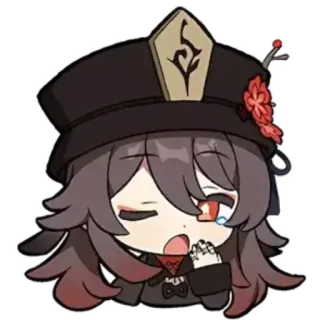 🥱 fc5a8801 Hu Tao Genshin Impact genshin impact, hu tao, anime, videogioco, chibi, carino telegram sticker