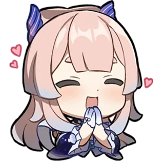 โค๏ธ 101bb746 Sangonomiya Kokomi Genshin Impact anime, chibi, kawaii, cute, game, genshin impact, kokomi telegram sticker
